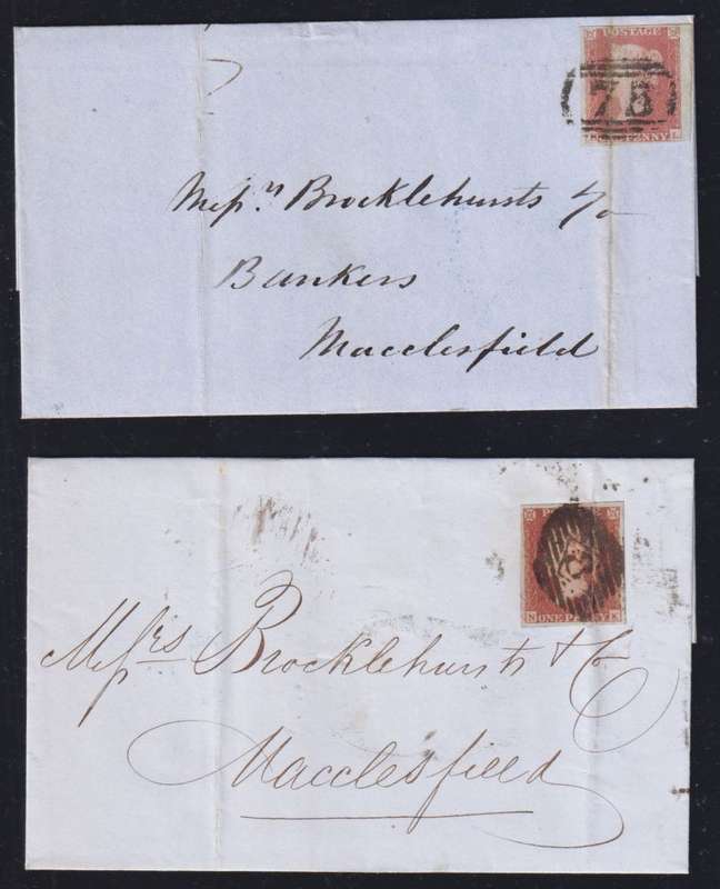 GREAT BRITAIN 1d REDS ON COVERS/ENTIRES