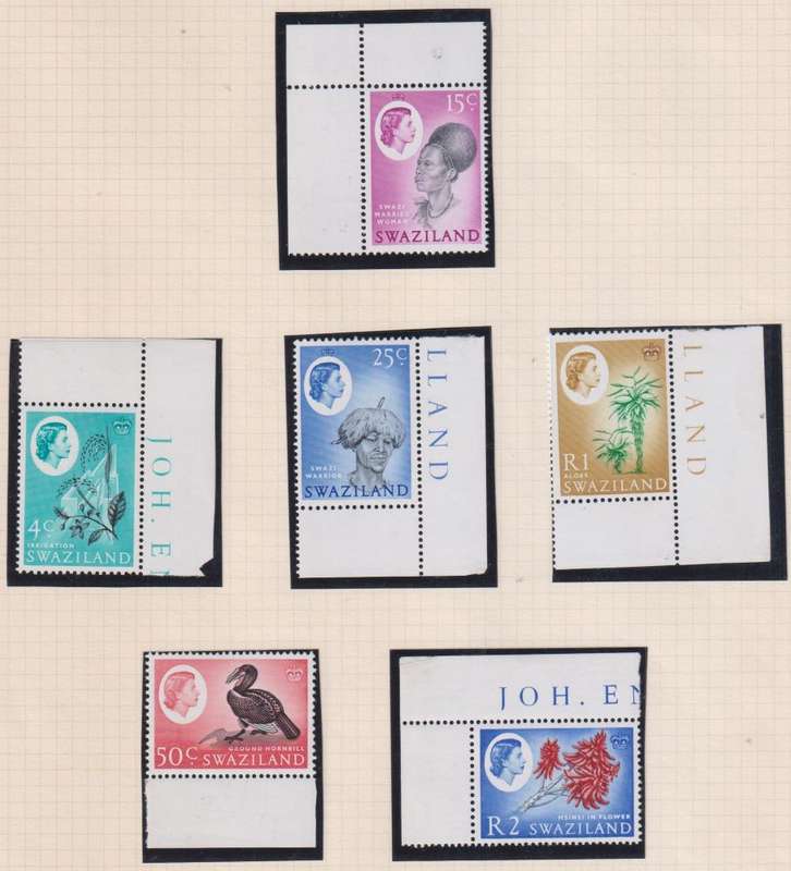 SWAZILAND QE11 SUPERB UNMOUNTED  MINT DEFINITIVES ON PAGES