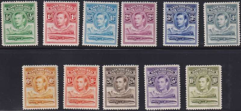 BASUTOLAND 1938 KGV1 SET  UNMOUNTED MINT  CV R3176