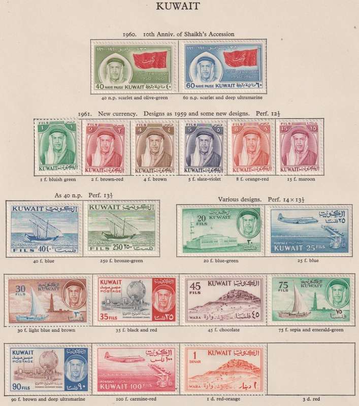 GIBRALTAR,GILBERT,GB, GUIANA,JAMAICA, KUWAIT  COLLECTION ON PAGES