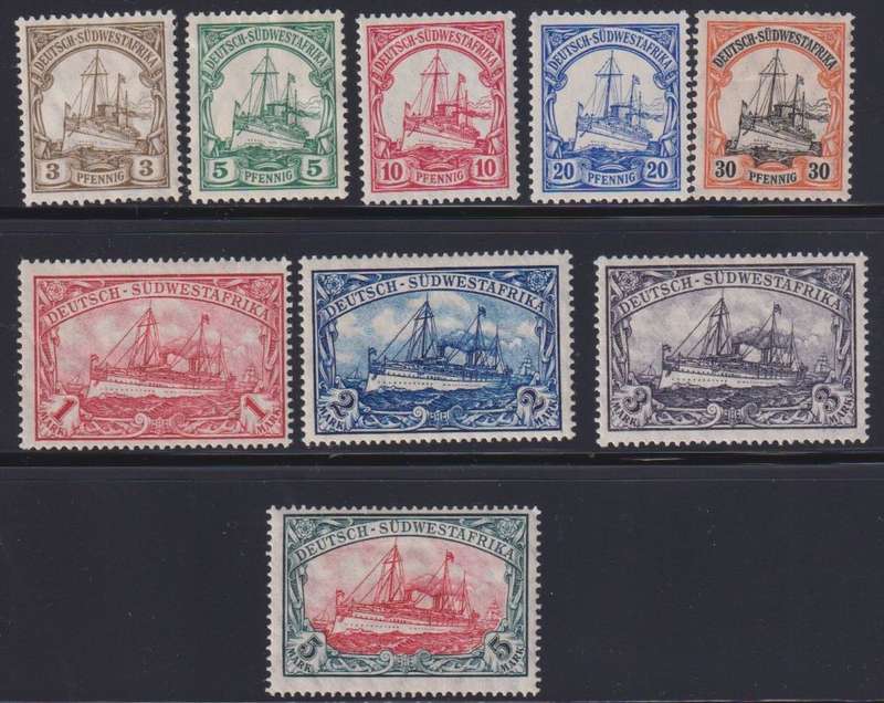 GERMAN - SWA 1906-19 YACHTS FINE HINGED MINT