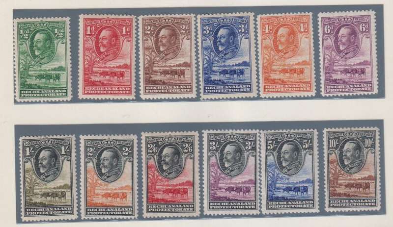 BECHUANALAND 1932 KING GEORGE V DEFINITIVES UNMOUNTED MINT  - CV R19000