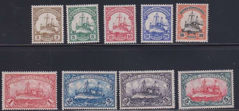 GERMAN SWA 1906-1919 YACHTS SUPERB UNMOUNTED MINT