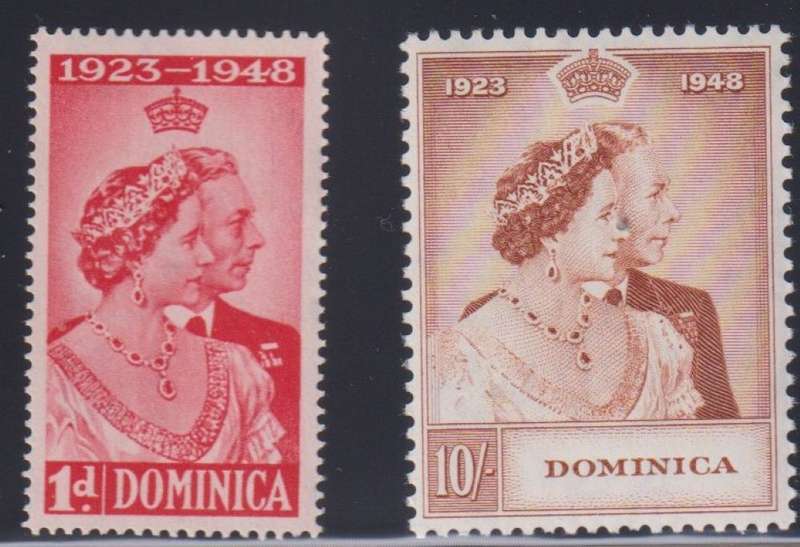 1948 RSW KGV1 SETS UM - JAMAICA, GRENADA,FID,DOMINICA,CAYMANS