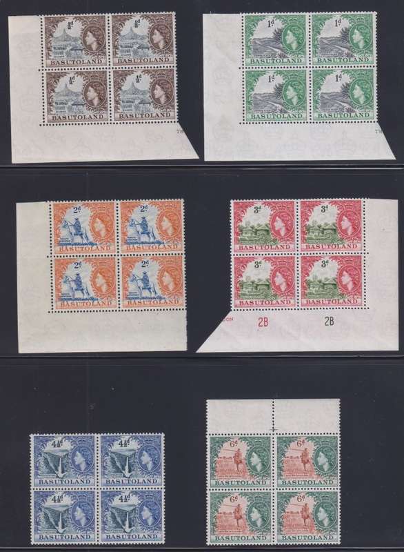 BASUTOLAND 1954 SET IN BLOCKS M/UM - SCARCE-HIGH CV!