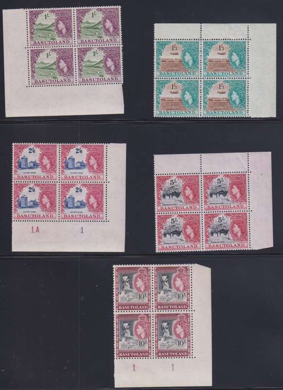 BASUTOLAND 1954 SET IN BLOCKS M/UM - SCARCE-HIGH CV!