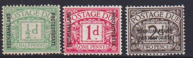 BECHUANALAND 1887 3d & 1926 POSTAGE DUES MINT