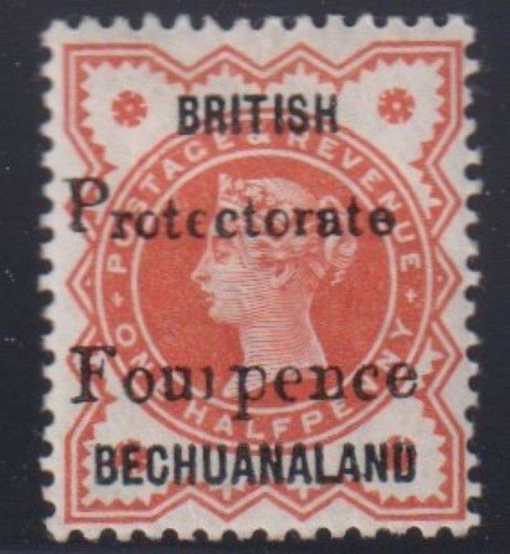 BECHUANALAND 1889 4d  HINGED MINT - SACC 51 - CV R1100