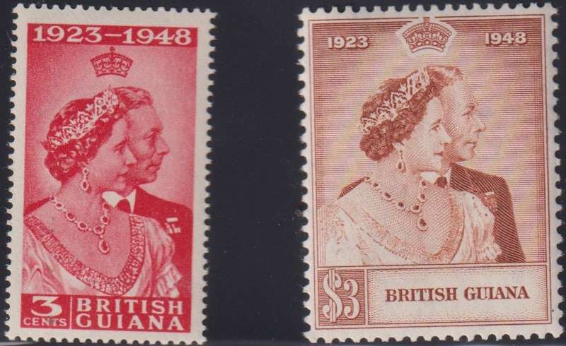 GREAT BRITAIN & BRITISH GUIANA 1948 RSW UM/M