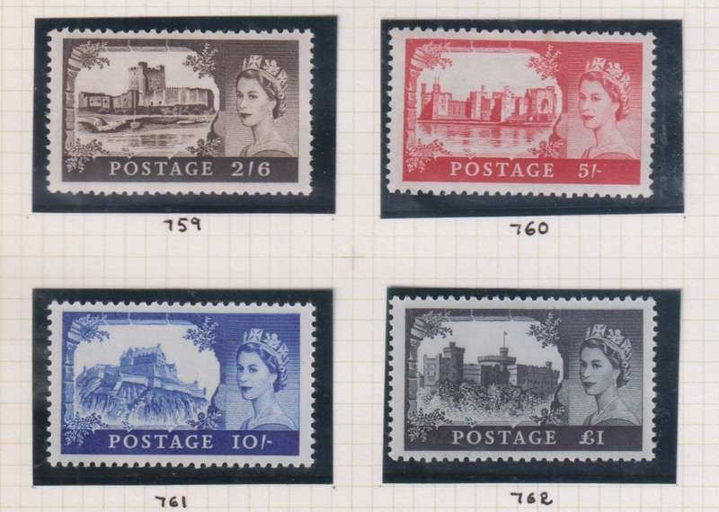GREAT BRITAIN SUPERB COLLECTION OF BRADBURY HIGH VALUE PLATE BLOCKS -UM