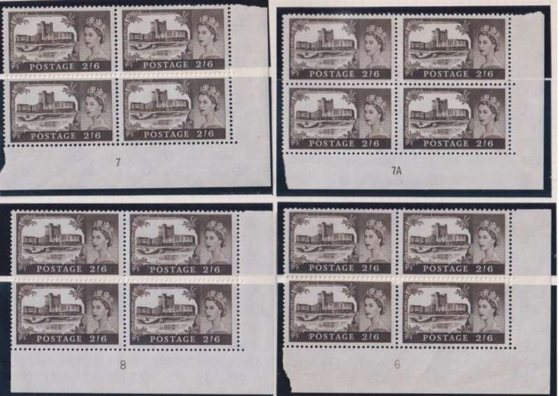 GREAT BRITAIN SUPERB COLLECTION OF BRADBURY HIGH VALUE PLATE BLOCKS -UM