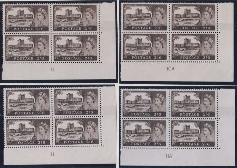 GREAT BRITAIN SUPERB COLLECTION OF BRADBURY HIGH VALUE PLATE BLOCKS -UM