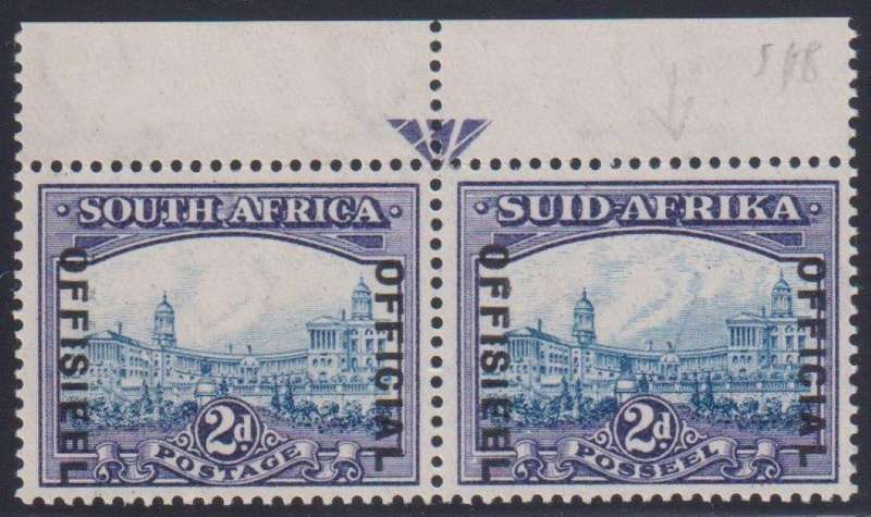 SA 1935 2d OFFICIAL ARROW PAIR UNMOUNTED MINT SACC O28 CV R3000
