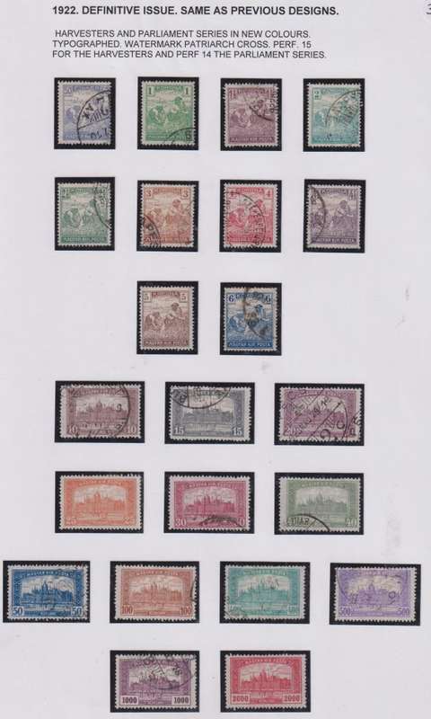 HUNGARY 1919-1924 FANTASTIC WRITTEN UP MINT & USED COLLECTION