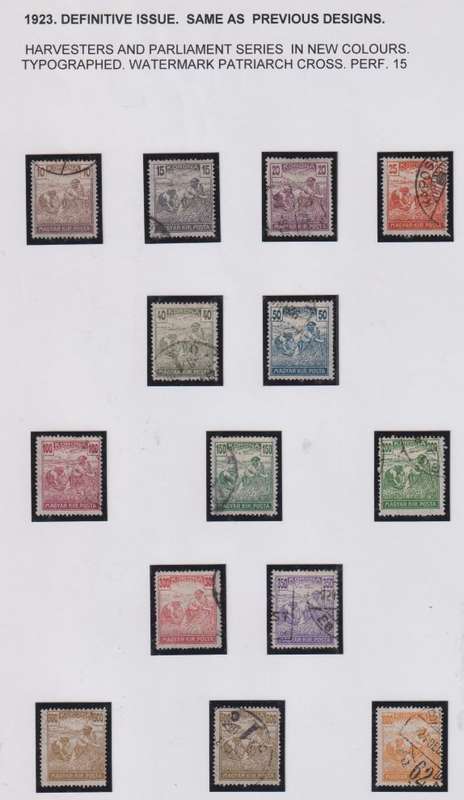 HUNGARY 1919-1924 FANTASTIC WRITTEN UP MINT & USED COLLECTION