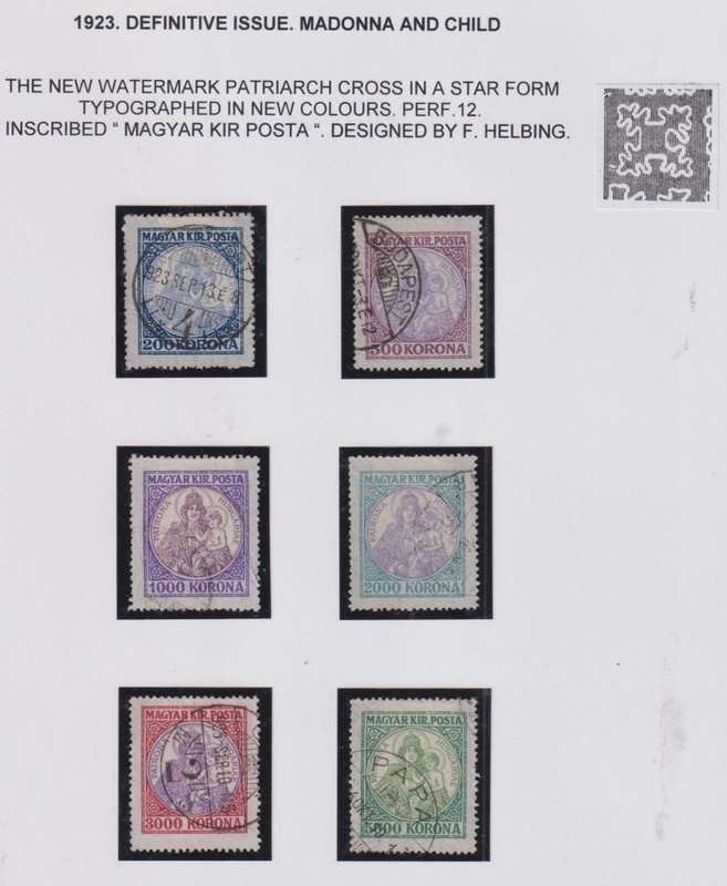 HUNGARY 1919-1924 FANTASTIC WRITTEN UP MINT & USED COLLECTION