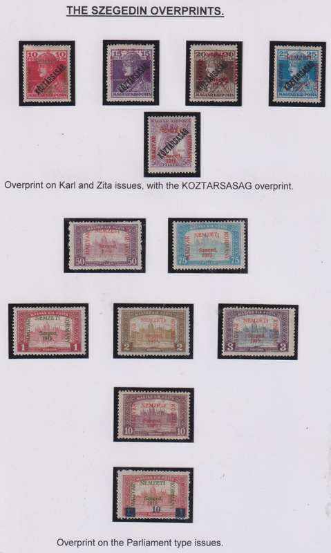 HUNGARY 1919-1924 FANTASTIC WRITTEN UP MINT & USED COLLECTION