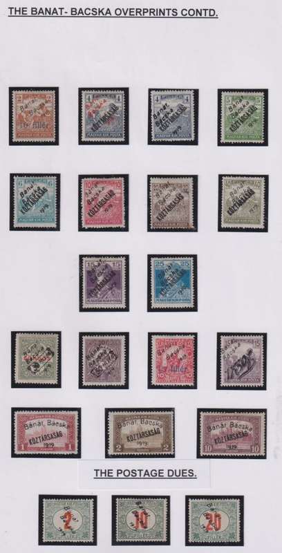HUNGARY - SERBIA 1918-1919 FANTASTIC WRITTEN UP MINT & USED COLLECTION