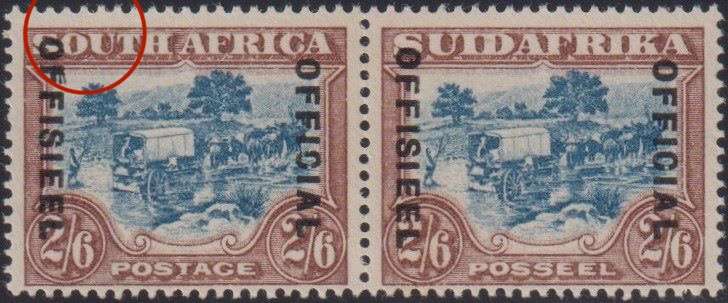 SA 1930 2/6 "RAISED OFFICIAL"  FINE HINGED MINT  SACC O20d CV R1200