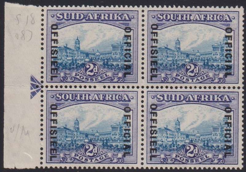 SA 1935 2d  OFFICIAL ARROW BLOCK SUPERB UNMOUNTED MINT - SACC O28 CV R6000+