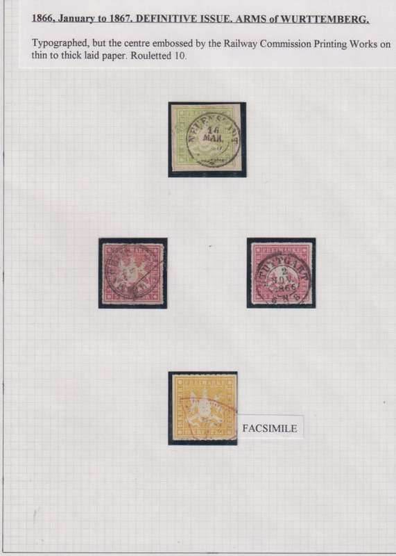 GERMANY - WURTTEMBERG - NICE LOT ON PAGES