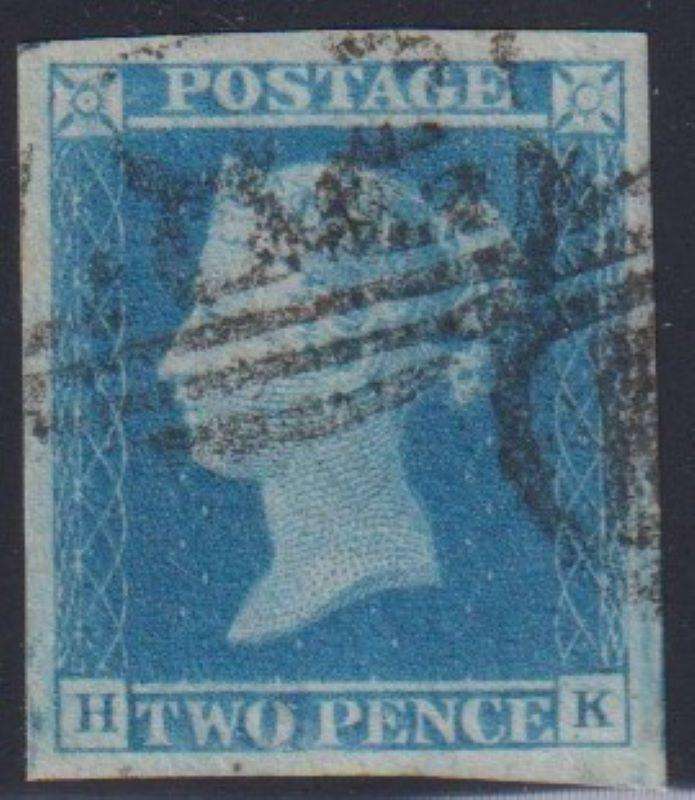 GREAT BRITAIN 2d BLUES  - PLATES 3 & 4 FINE USED