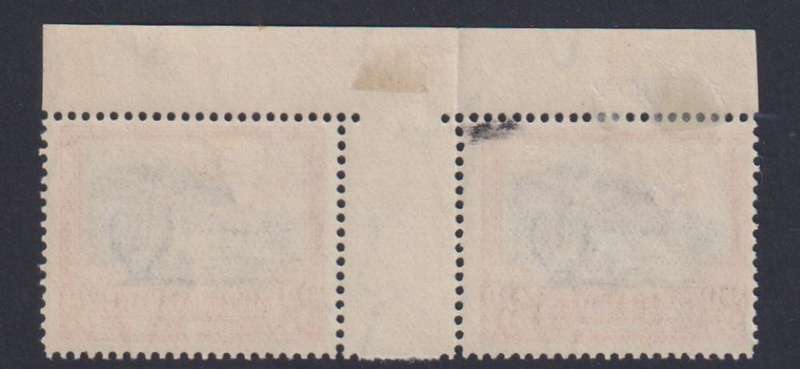 SOUTH AFRICA 1927 3d PERF DOWN LONDON - GUTTER PAIR - SELDOM SEEN!