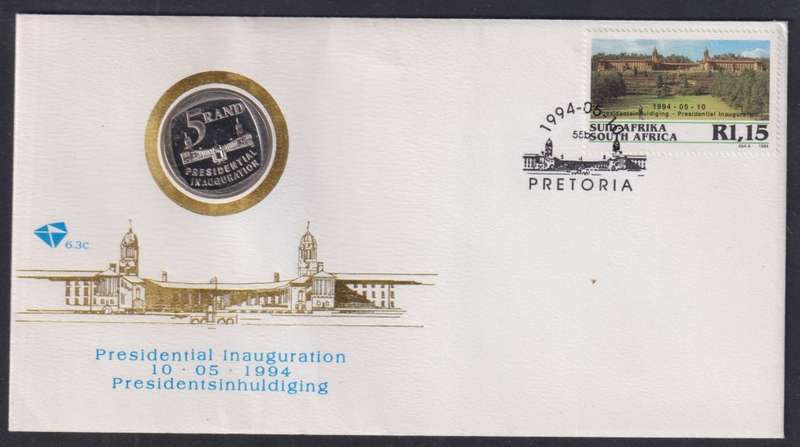 RSA 1994 INAUGURATION FDC `WITH STEPS`