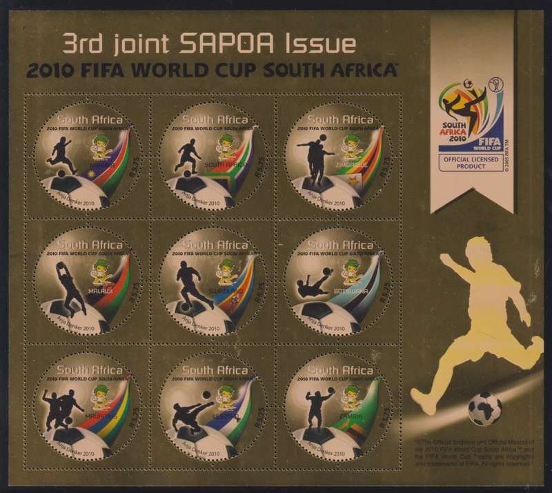 RSA - AFRICAN 2010 SAPOA - SOCCER SHEETS UM