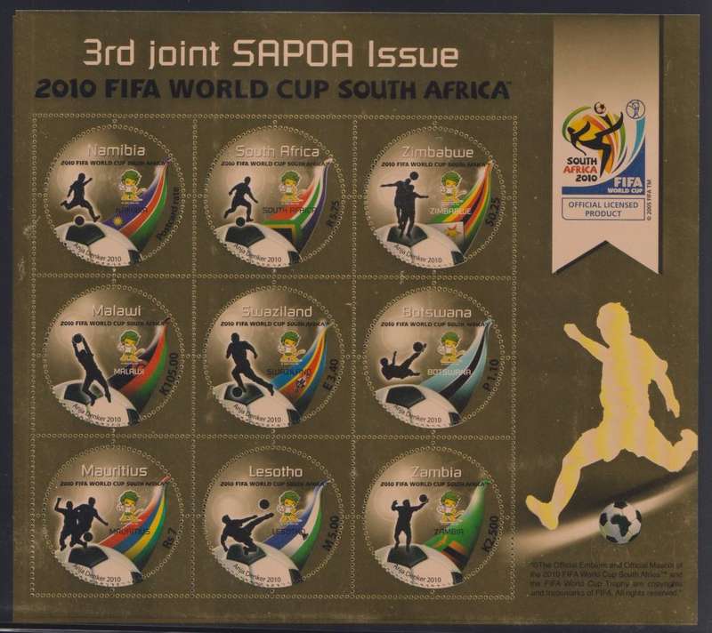 RSA - AFRICAN 2010 SAPOA - SOCCER SHEETS UM