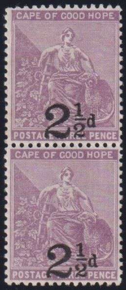 COGH 1891 2 1/2d PAIR UNMOUNTED MINT - SACC 50