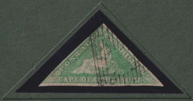 CAPE OF GOOD HOPE 1/-  TRIANGLE - STANLEY GIBBONS CERTIFICATE