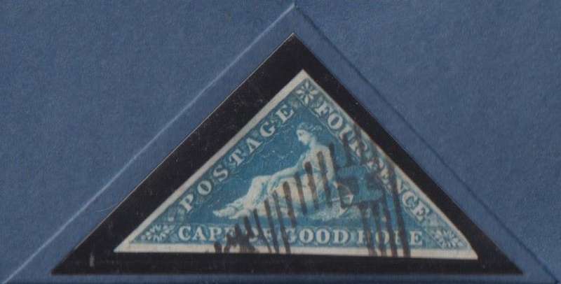 CAPE OF GOOD HOPE 4d TRIANGLE - STANLEY GIBBONS CERTIFICATE