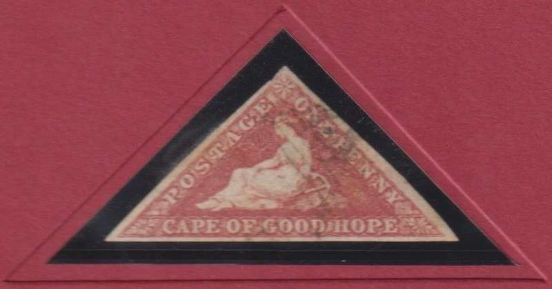 CAPE OF GOOD HOPE 1d TRIANGLE - STANLEY GIBBONS CERTIFICATE