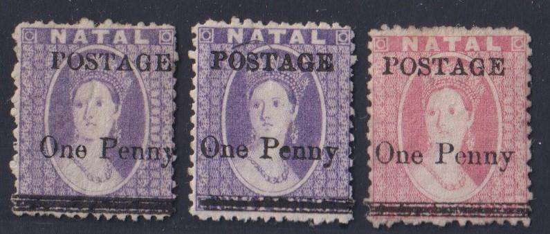 NATAL LOVELY QVIC-EDWARD V11 HINGED MINT LOT