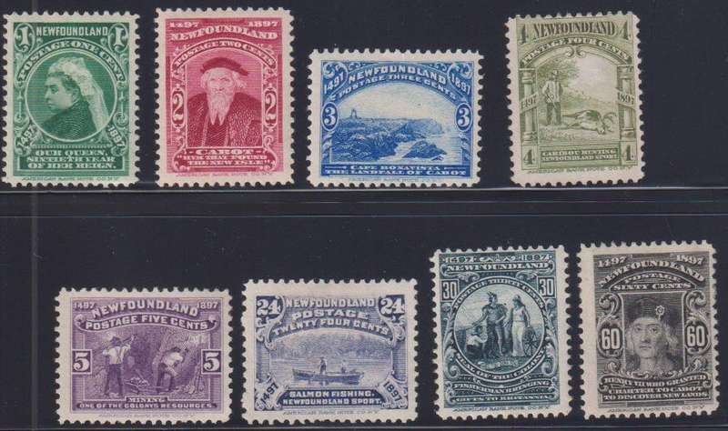 NEWFOUNDLAND 1897 ISSUES HINGED MINT