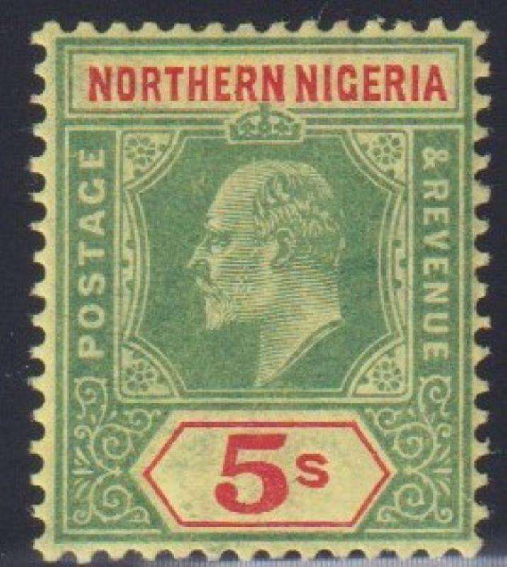 NORTHERN NIGERIA 1911 KEV11 FINE HINGED MINT SG 38