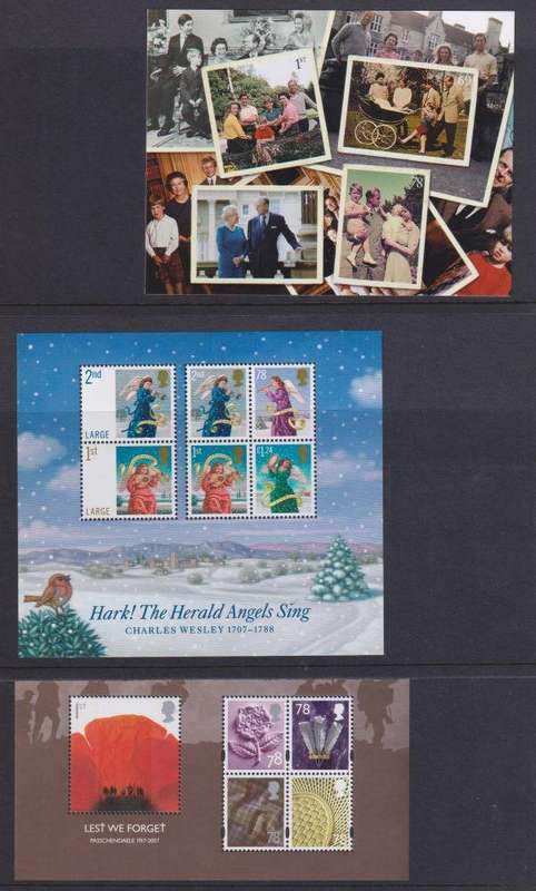 GREAT BRITAIN 2007 ISSUES- COMMEMS, BOOKLETS, SPECIAL ISSUES - VERY HIGH FACE VALUE