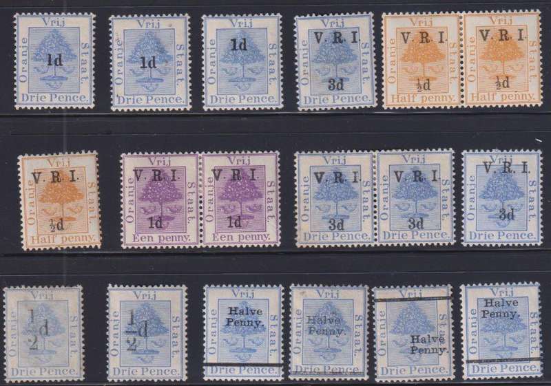 ORANGE FREE STATE NICE MINT LOT