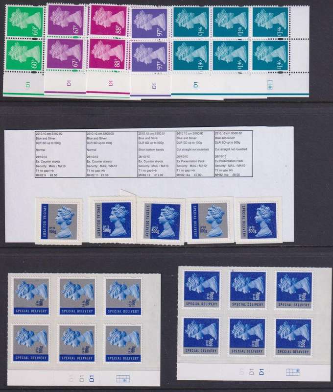 GREAT BRITAIN SPECIALISED LOT OF 2010 ISSUES - UNMOUNTED MINT - HIGH FACE VALUE!