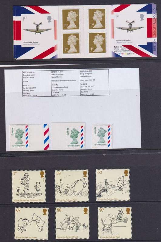 GREAT BRITAIN SPECIALISED LOT OF 2010 ISSUES - UNMOUNTED MINT - HIGH FACE VALUE!