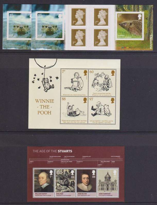 GREAT BRITAIN SPECIALISED LOT OF 2010 ISSUES - UNMOUNTED MINT - HIGH FACE VALUE!