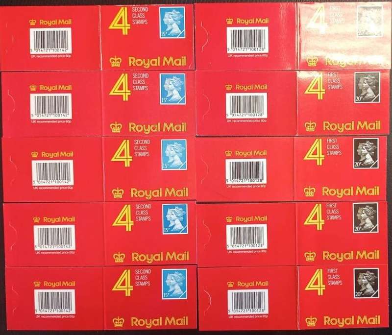 GREAT BRITAIN SPECIALISED LOT OF 1990 BOOKLETS - UNMOUNTED MINT - HIGH FACE VALUE!