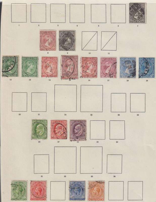 FALKLAND ISLANDS NICE LOT  ON ALBUM PAGE
