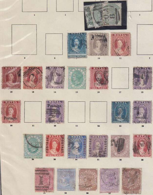 NATAL NICE LOT ON ALBUM PAGE - HIGH CV