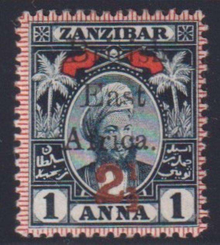 EAST AFRICA 1897 2 1/2 ON 1A SG87 FINE MINT CV £350