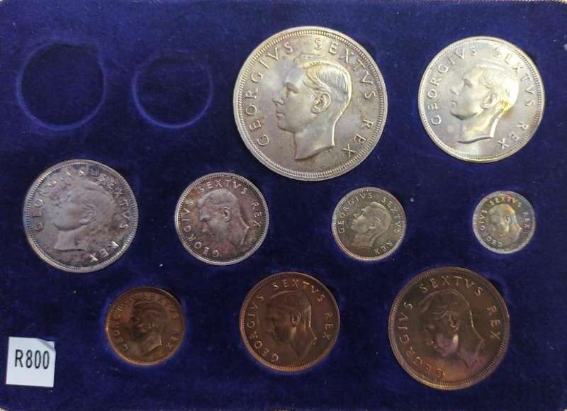 1952 LONG PROOF SET (NO GOLD) -  IN ORIGINAL BOX
