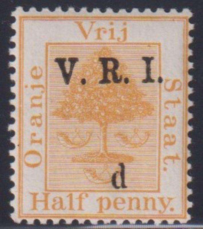 ORANGE FREE STATE 1900 "1/2" OMITTED - SG 101c CV £190 SUPERB UM!