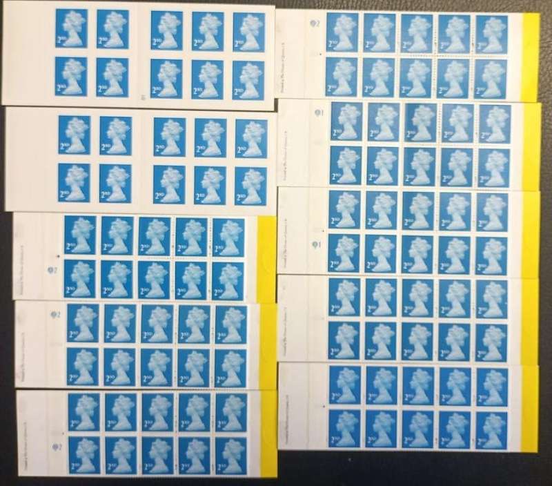 GB SPECIALISED COLLECTION OF 2nd CLASS MAIL BOOKLETS - £1116 FACE VALUE