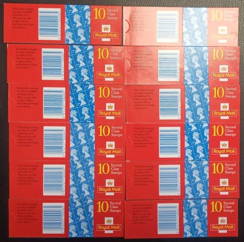 GB SPECIALISED COLLECTION OF 2nd CLASS MAIL BOOKLETS - £1116 FACE VALUE